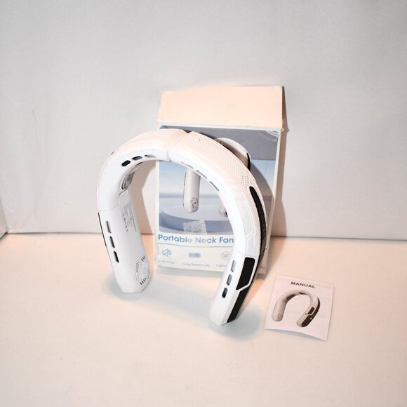 WXX Portable Neck Fan, Rechargeable 360° Cooling Personal Fan, Foldable Quiet We - Picture 4 of 6